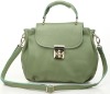 Women Green Authentic Cowhide Leather  bags and purses