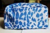 Women cheap promotion cosmetic bag with gold puller