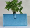 Women genuine leather blue hand bags