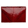 Women's Python Envelope Clutch