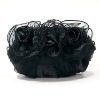 Women's Satin Tulle Handbag Clutch Bag Wedding/Evening Bag Flowers 025