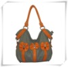 Women's fashion handbags with flowers