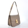 Womens good quality grey leather bags name brand