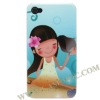 Wonderful Cartoon Girl Cases for iPhone 4S/ iPhone 4