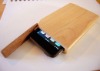 Wood mobile phone case with an operative cap on top