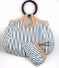 Wooden Handle Handbag