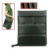 Woven Pattern Folding Leather Pouch Case For iPad&iPad 2 With Baldric & Built-in Stand Design