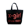 X-girl cotton tote bag