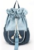 ( XHF-BACKPACK-025) drawstring closure canvas lady backpack