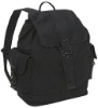 (XHF-BACKPACK-118) black canvas backpack for men