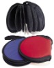 (XHF-CD-004) zip around round CD case bag