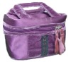 (XHF-COSMETIC-026) satin material cosmetic make up bag