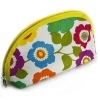 (XHF-COSMETIC-037) flower printed mini cosmetic bag