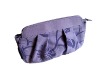 (XHF-COSMETIC-060) cosmetic bag flocked flower