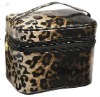 (XHF-COSMETIC-136) microfiber cosmetic pouch with leopard print