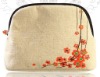 (XHF-COSMETIC-168) embroidered Linen cosmetic bag