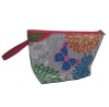 (XHF-COSMETIC-193) snap closure satin cosmetic bag