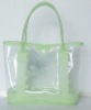 (XHF-LADY-009) clear pvc shoulder bag for lady