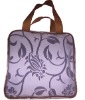 (XHF-LADY-017) canvas lady bag with flocking flower