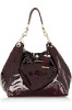 (XHF-LADY-033) glossy handle hobo bag for lady