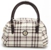 (XHF-LADY-045)   ladies handle bag with ripstop pattern