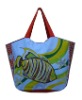 (XHF-LADY-063) canvas lady handbag with print