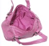 (XHF-LADY-082) pu material ladies handle bag