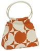 (XHF-LADY-095) canvas coated lady tote with stylish designe