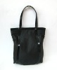 (XHF-LADY-163) fashion black satin lady handle bag