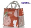 (XHF-LUNCH-003)  lady lunch bag with mesh pocket at two side
