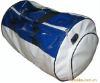 (XHF-TRAVEL-016) barrel shape glossy pvc travel bag