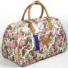 (XHF-TRAVEL-019) flower printed lady travel bag