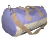 (XHF-TRAVEL-021)  barrel shape canvas  travel bag