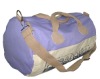 (XHF-TRAVEL-021) barrel shape canvas travel bag