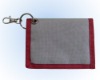 (XHF-WALLET-032) canvas coin wallet with dog hook