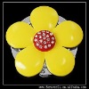 YELLOW SUN FLOWER CRYSTAL FOLDABLE HANDBAG HOOK HANGER