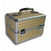 Yellow ABS Makeup Case With Double Doors To Open