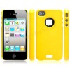 Yellow Elegant Plastic Case Hard Protector Back Cover With Free Screen Protector For iPhone 4