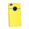Yellow Hard Rubber Case Coating Cover for iPhone 4 4G