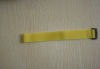 Yellow Hook & loop velcro strap with plastic buckle