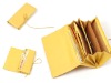 Yellow Patent Long Leather Wallet