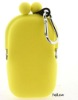 Yellow Silicone Coin Case, Cosmetic Pouch