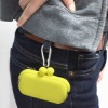 Yellow Silicone Coin Purse, Cosmetic Pouch Mini
