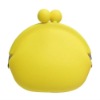 Yellow Silicone Purse with Small Plumg shape