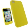 Yellow Silicone Skin Case Cover For iPhone 4 Silicone Case