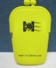 Yellow Silicone Wallet with Logo printed