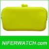 Yellow Silicone women large wallet