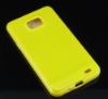 Yellow Soft Candy TPU Skin Back Case For Samsung Galaxy S2 i9100