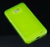 Yellow Soft Candy Translucent TPU Skin Back Case For Samsung Galaxy S2 i9100