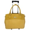 Yellow Travel Ladies Carry On Luggage on Wheels